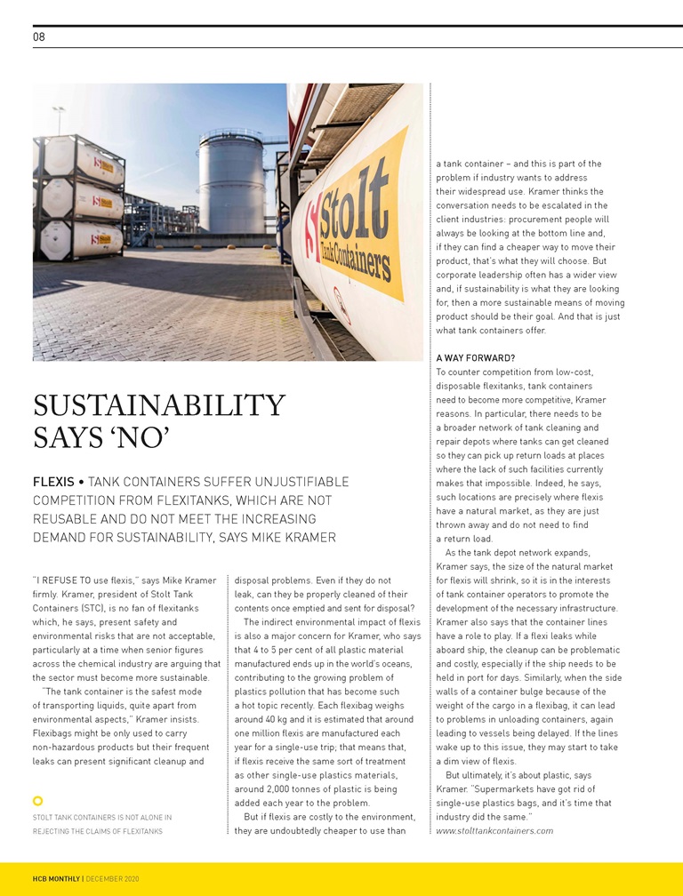 Article in HCB magazine
