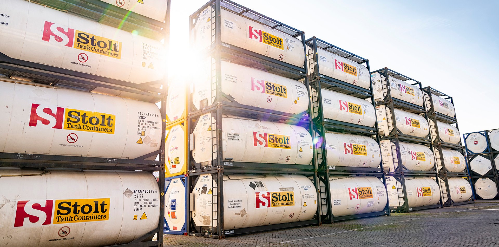 Stolt Tank Containers storage in depot 