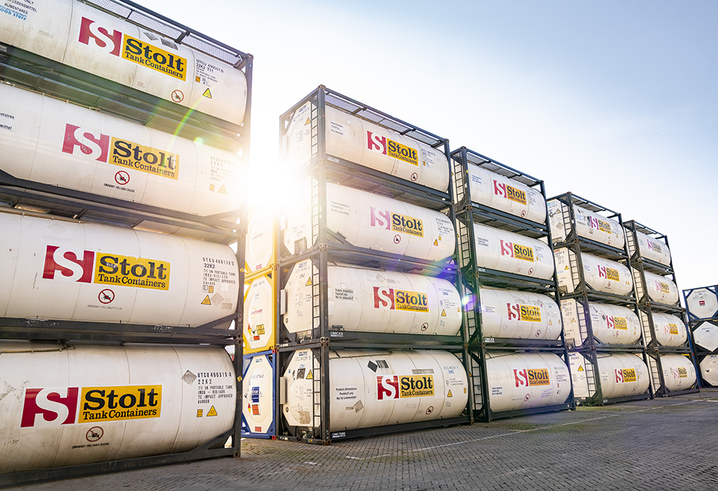 Stolt Tank Containers storage in depot  Stolt Tank Containers storage in depot